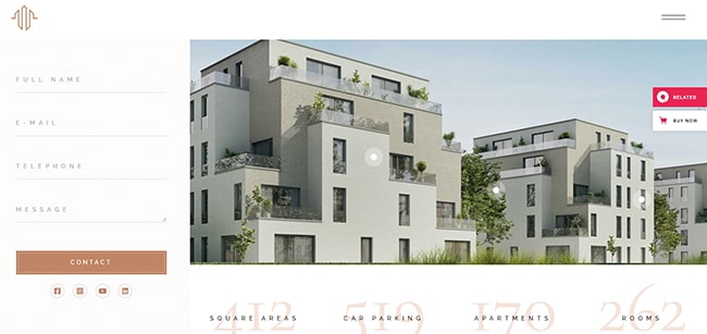 Mẫu website bất động sản đẹp